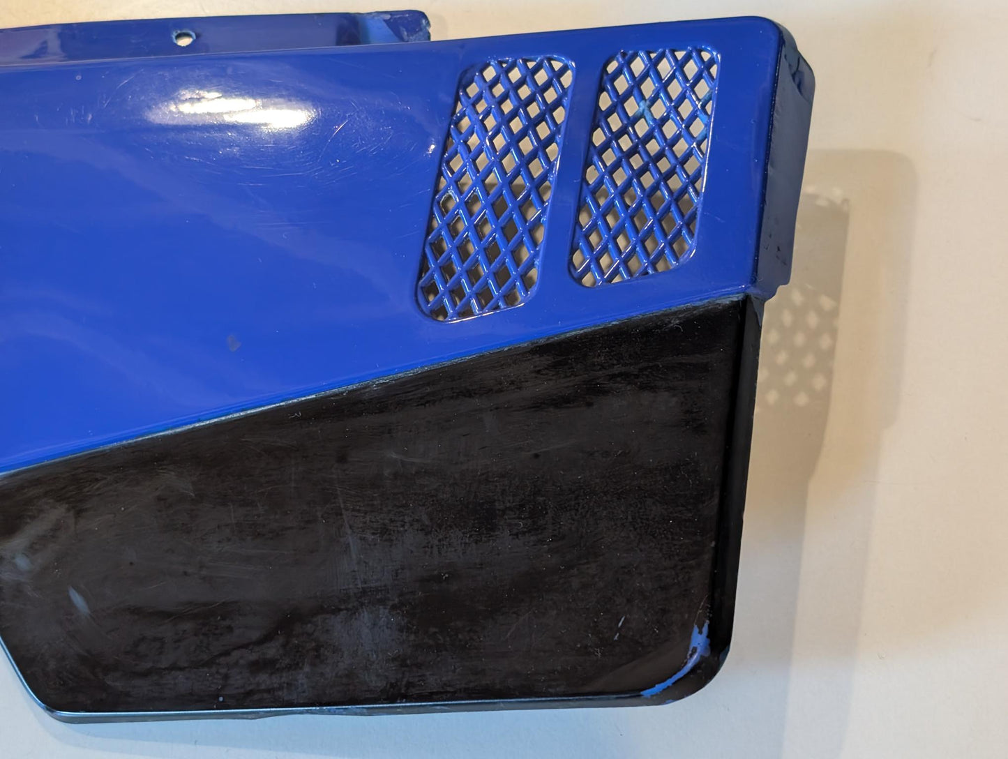 Yamaha XT600Z 1VJ Verkleidung Verkleidungsdeckel 1VJ-21721 Seitendeckel rechts, blau, gebraucht