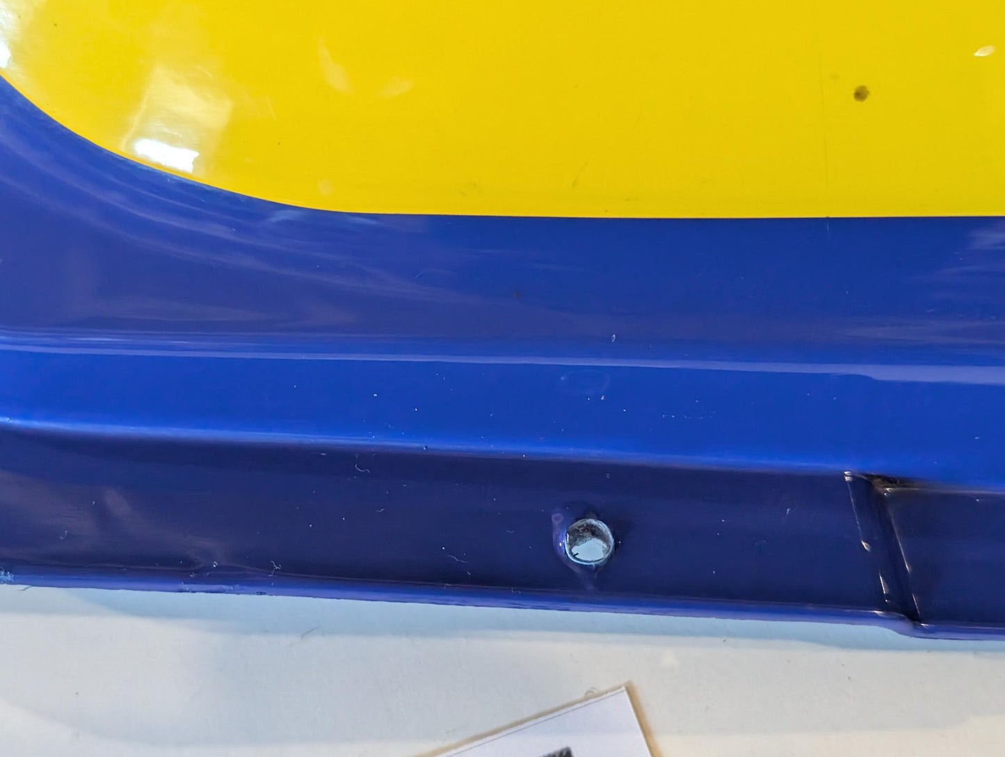 Yamaha XT600Z 1VJ Verkleidung Verkleidungsdeckel 1VJ-21721 Seitendeckel rechts, blau, gebraucht