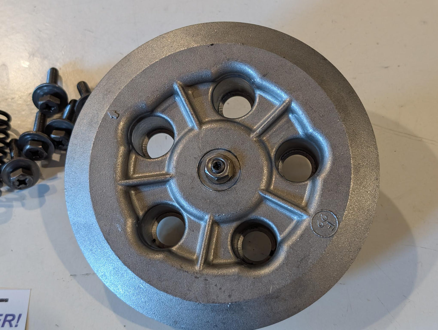 Yamaha XT600Z 1VJ 3AJ Kupplung Druckplatte 5Y1-16351-00 Schubplatte 30X-16358-00 Kugel Schubstange 5Y1-16357-00 mit Schrauben Federn, gebraucht