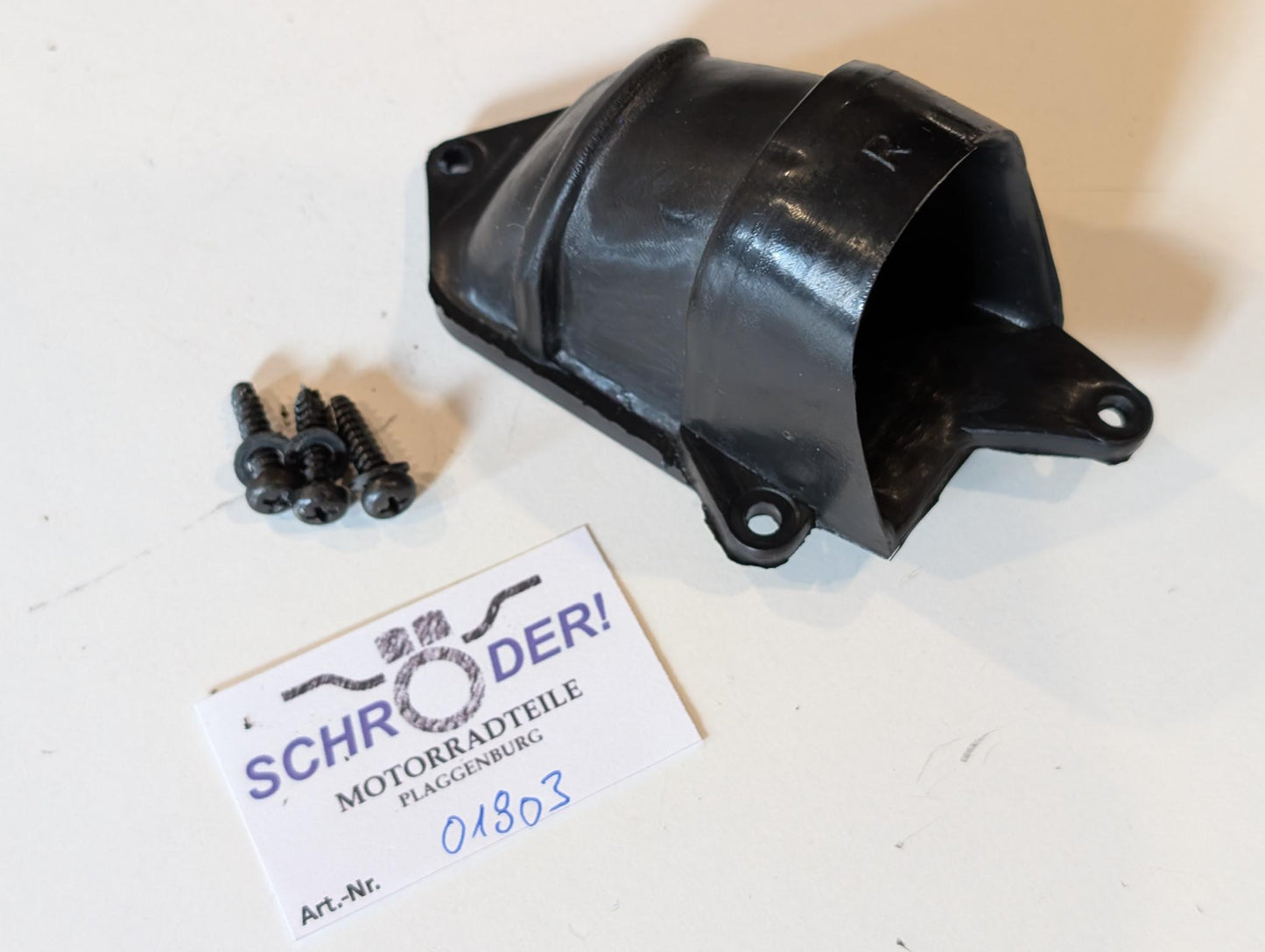 Yamaha XT600Z 1VJ Trichter Ansauggummi 1VJ-14479-00 rechts Luftfilterkasten mit Schrauben, gebraucht