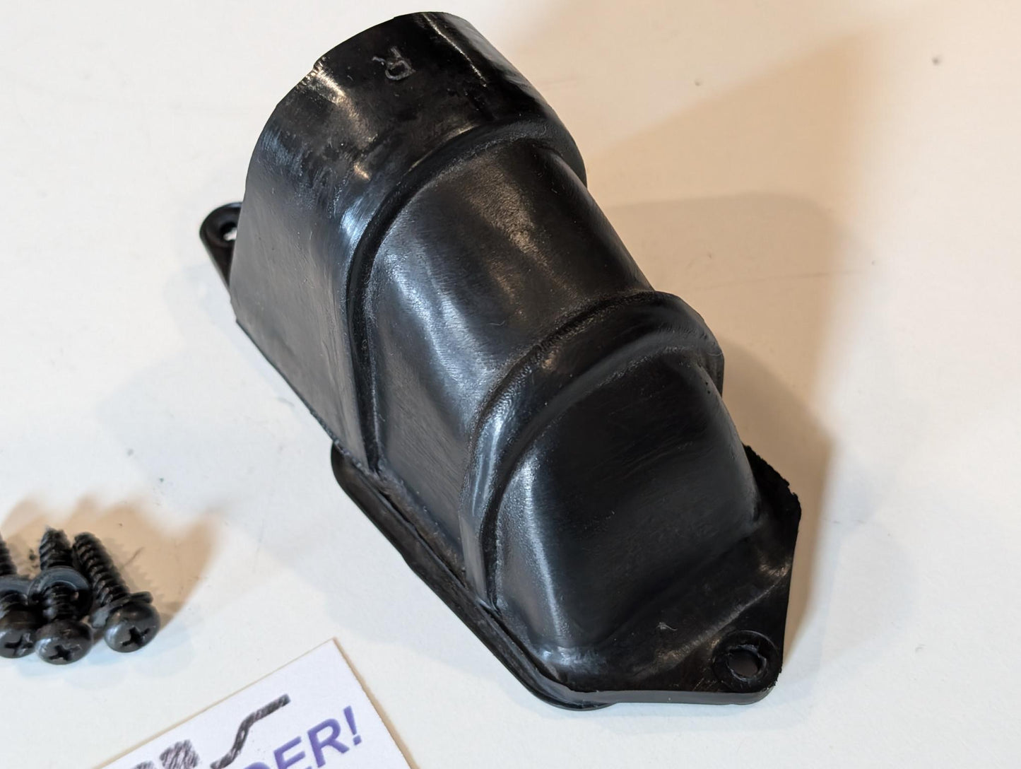 Yamaha XT600Z 1VJ Trichter Ansauggummi 1VJ-14479-00 rechts Luftfilterkasten mit Schrauben, gebraucht
