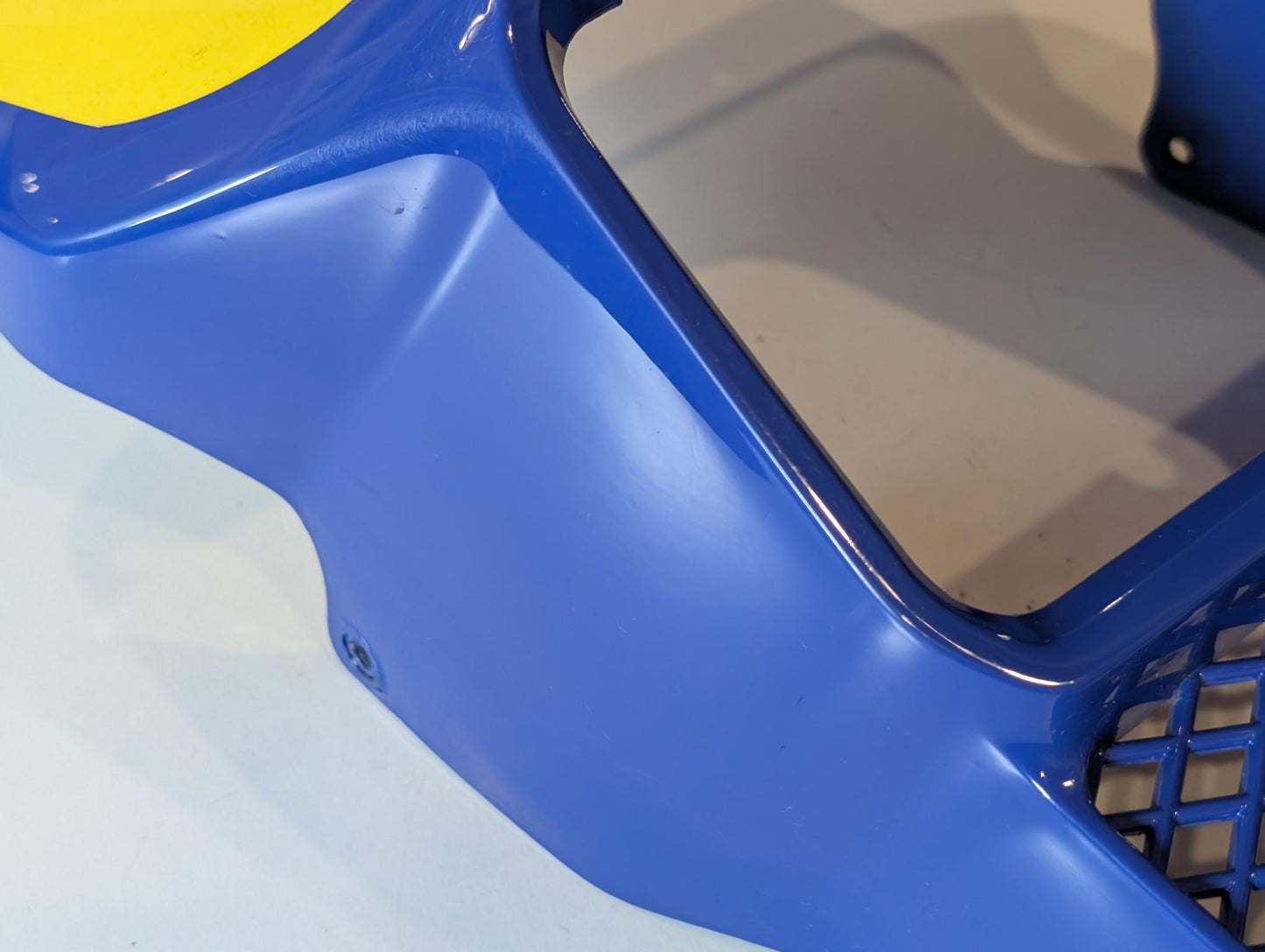 Yamaha XT600Z 1VJ Scheinwerferverkleidung 1VJ-W2835 Scheinwerfermaske blau nachlackiert, gebraucht