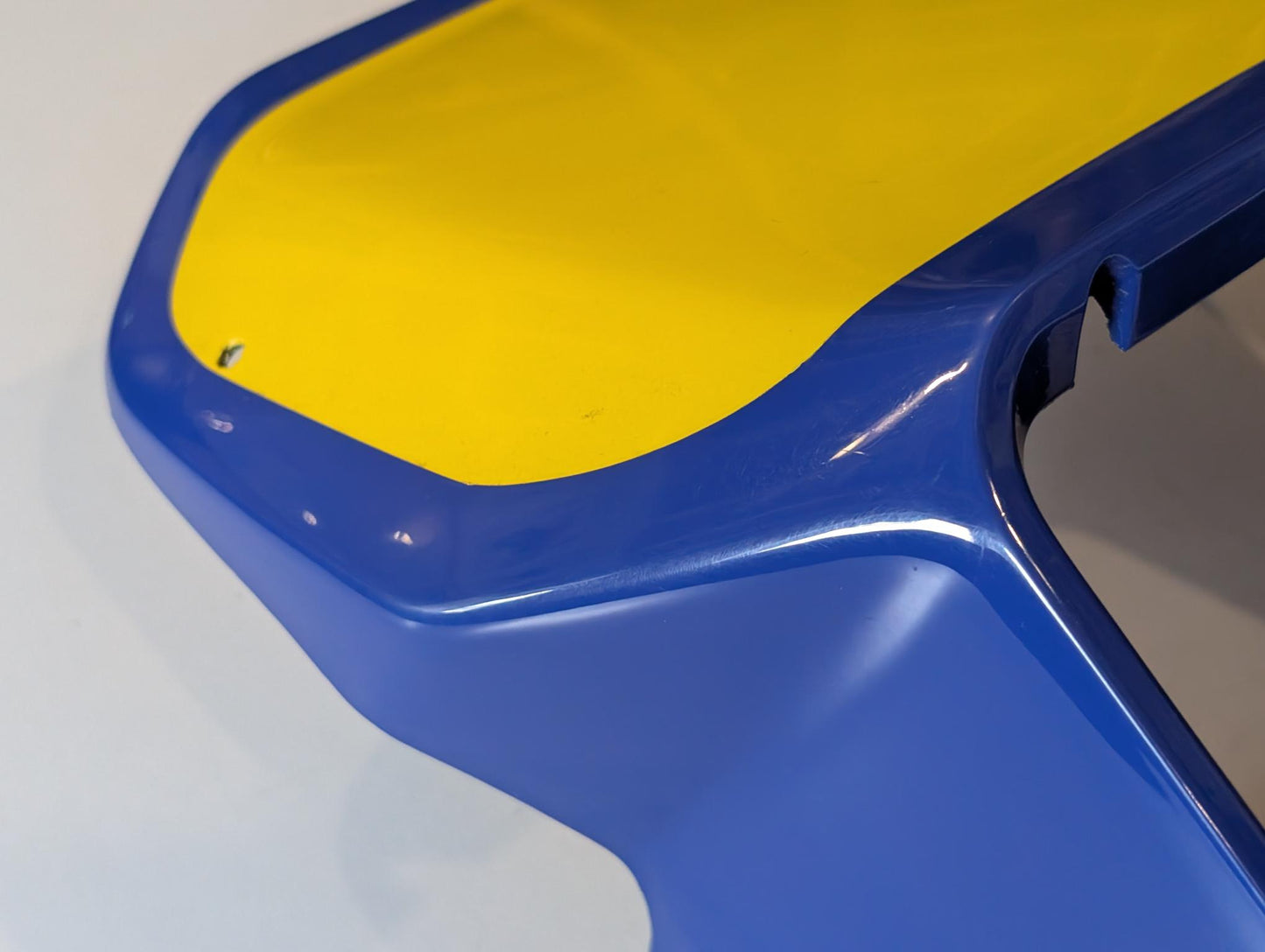 Yamaha XT600Z 1VJ Scheinwerferverkleidung 1VJ-W2835 Scheinwerfermaske blau nachlackiert, gebraucht