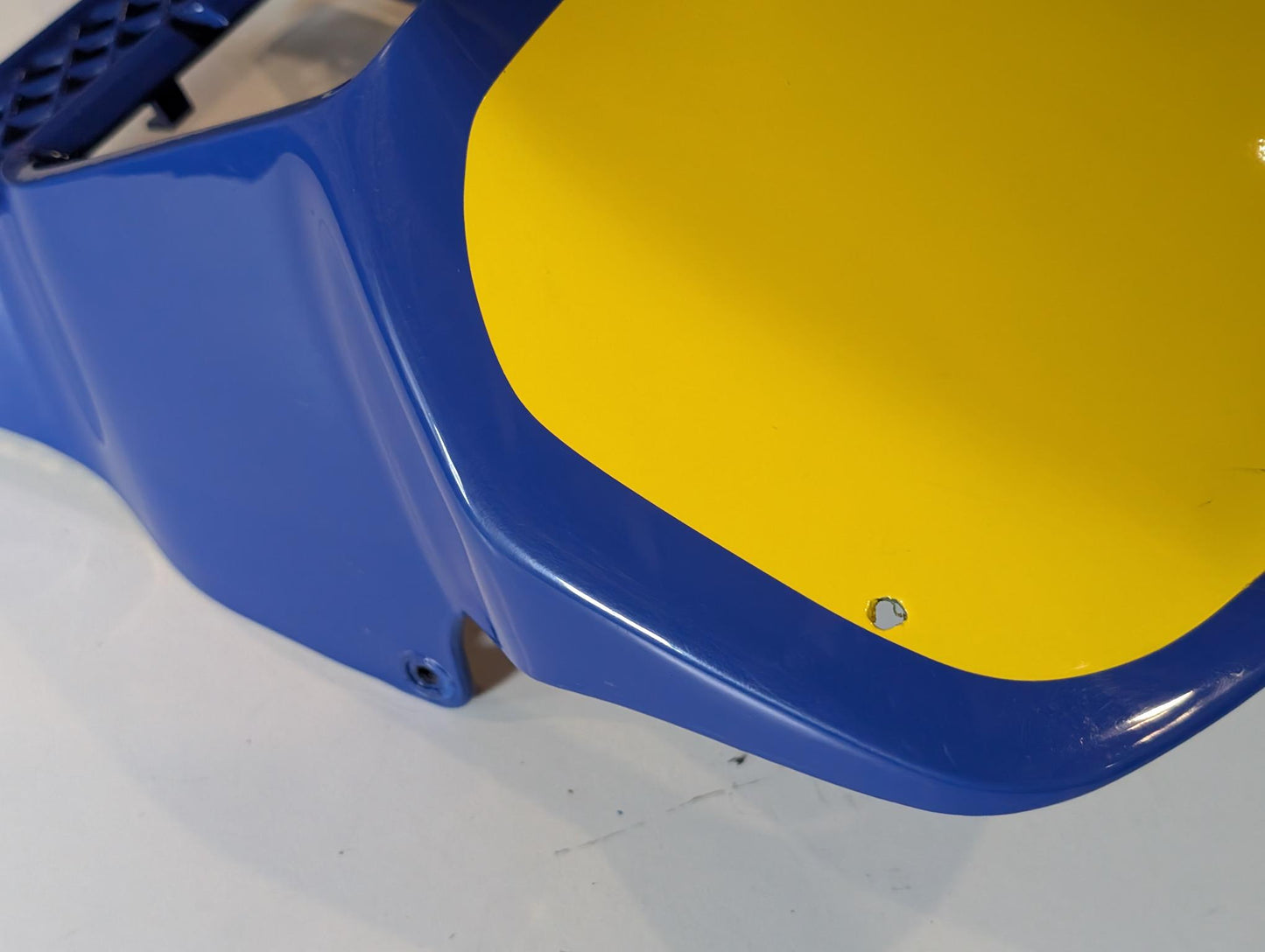 Yamaha XT600Z 1VJ Scheinwerferverkleidung 1VJ-W2835 Scheinwerfermaske blau nachlackiert, gebraucht