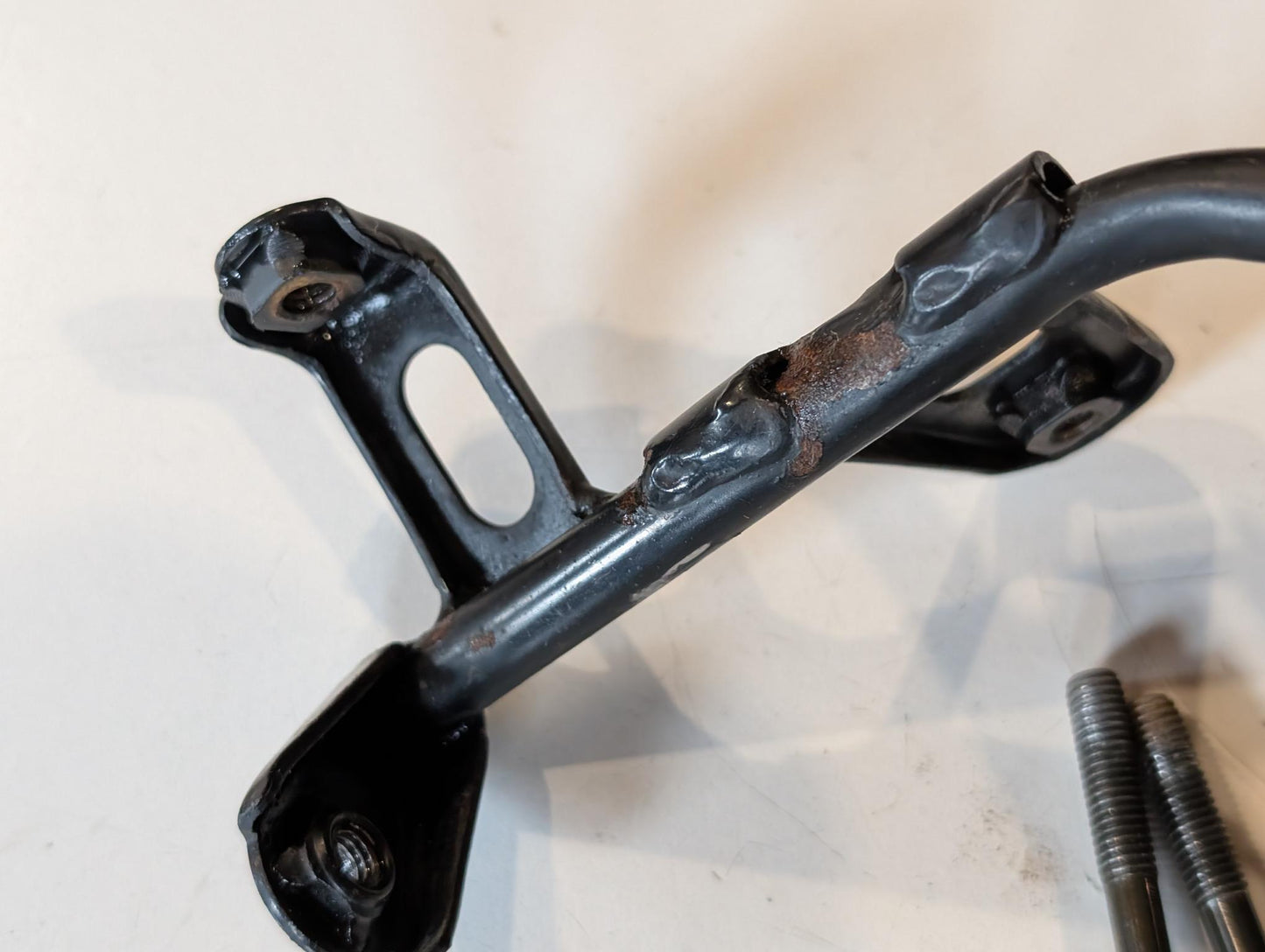Yamaha XT600Z 1VJ Halterung Nebenrahmen 1VJ-23174-00 Scheinwerfer Instrumentenhalterung Geweih, gebraucht