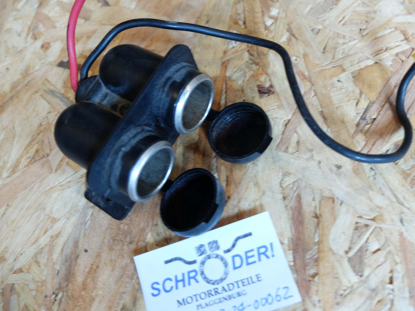 Universal 12V Doppelbuchse Zigarettenanzünderanschluss für Motorrad, gebraucht