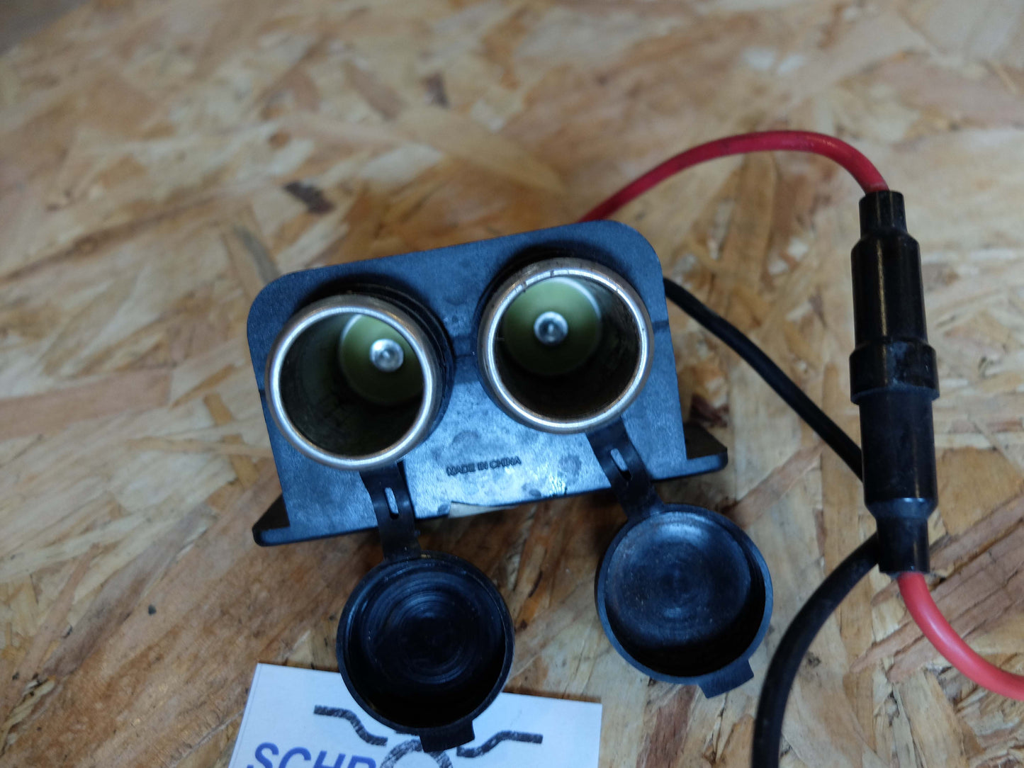 Universal 12V Doppelbuchse Zigarettenanzünderanschluss für Motorrad, gebraucht