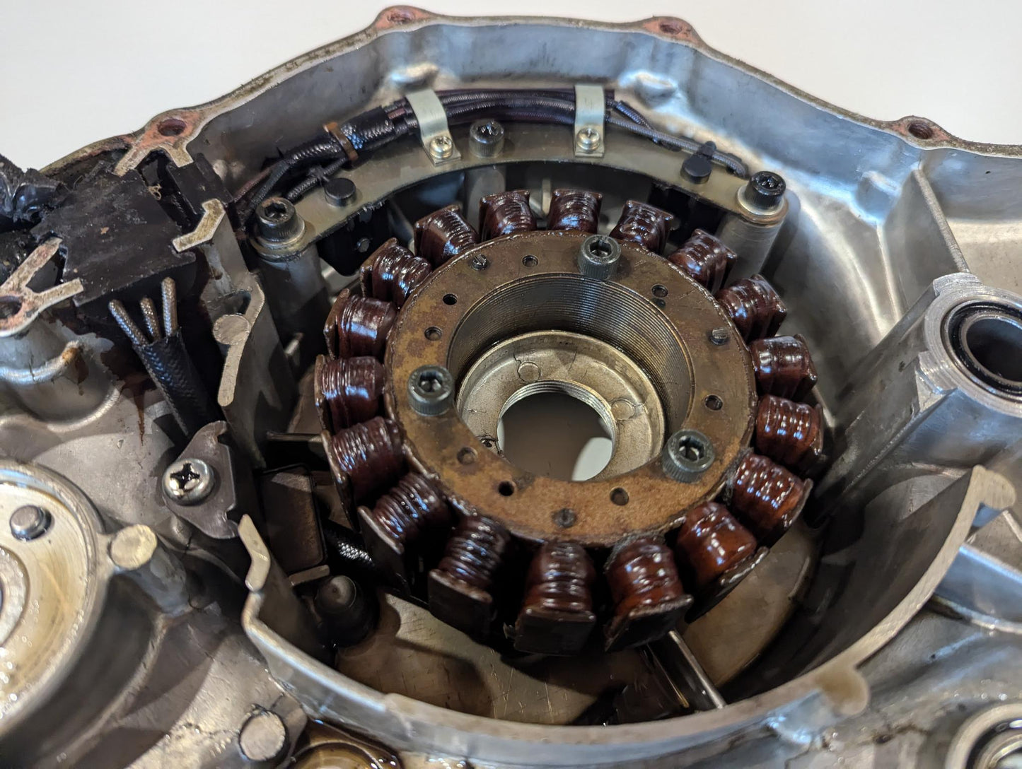 Yamaha XV750 5G5 Lichtmaschinendeckel Lichtmaschine Stator