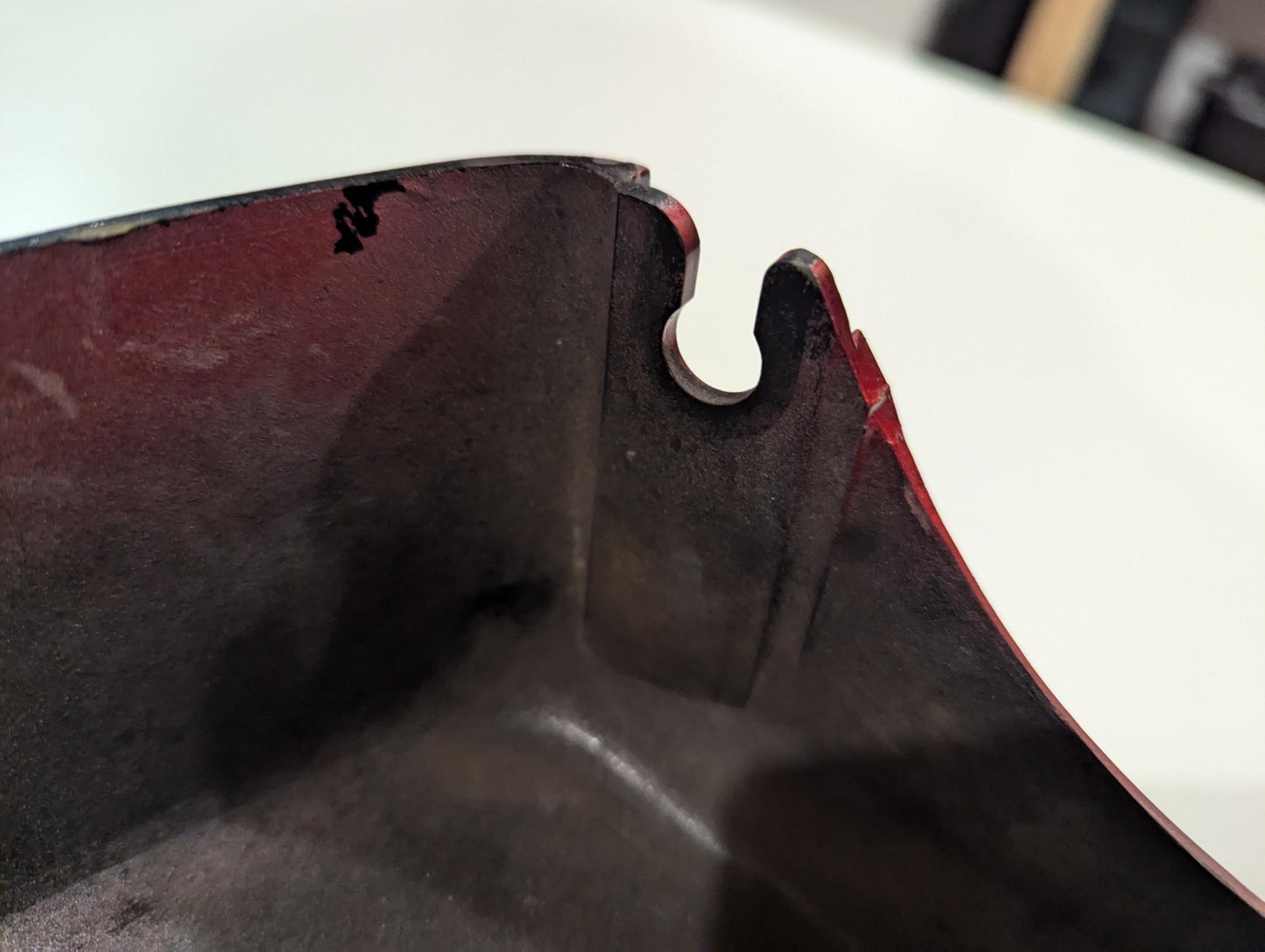 Yamaha XV750 5G5 Seitenverkleidung rot links